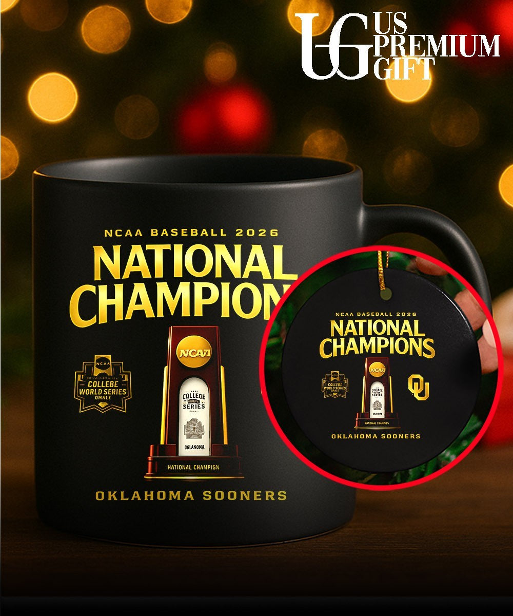 Oklahoma Sooners NCAA Baseball 2026 National Champions College World Series trophy shirt