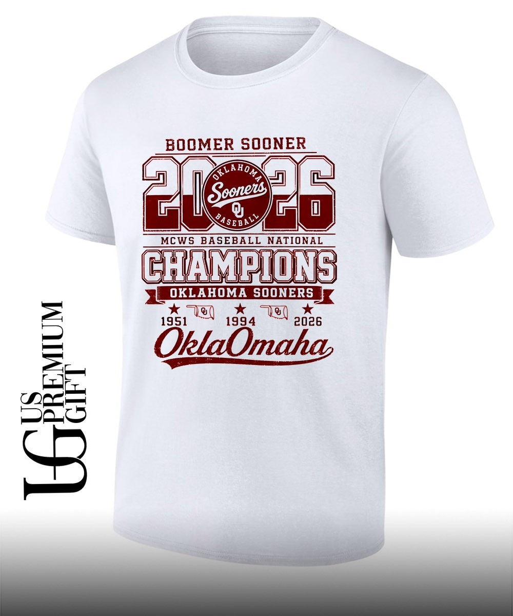 Oklahoma Sooners NCAA Baseball Boomer Sooner 2026 MCWS National Champions shirt