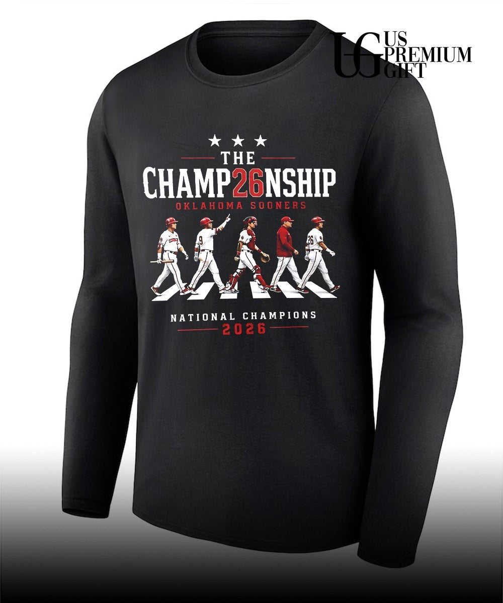 Oklahoma Sooners NCAA Baseball The Champ26nship National Champions 2026 abbey road shirt
