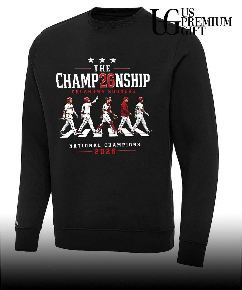 Oklahoma Sooners NCAA Baseball The Champ26nship National Champions 2026 abbey road shirt