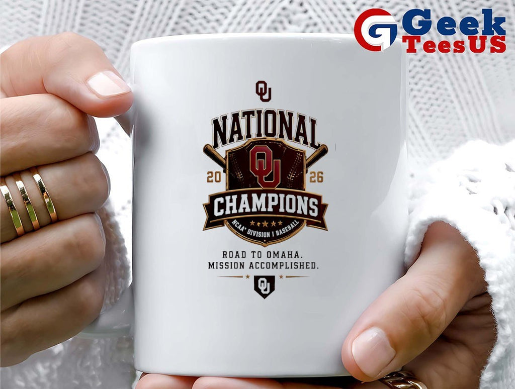 Oklahoma Sooners NCAA Division I Baseball National Champions 2026 Road to Omaha T-shirt