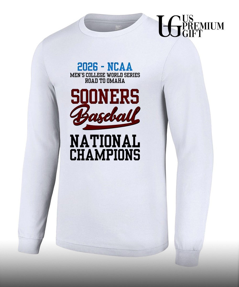 Oklahoma Sooners NCAA Men’s College World Series 2026 Baseball National Champions shirt