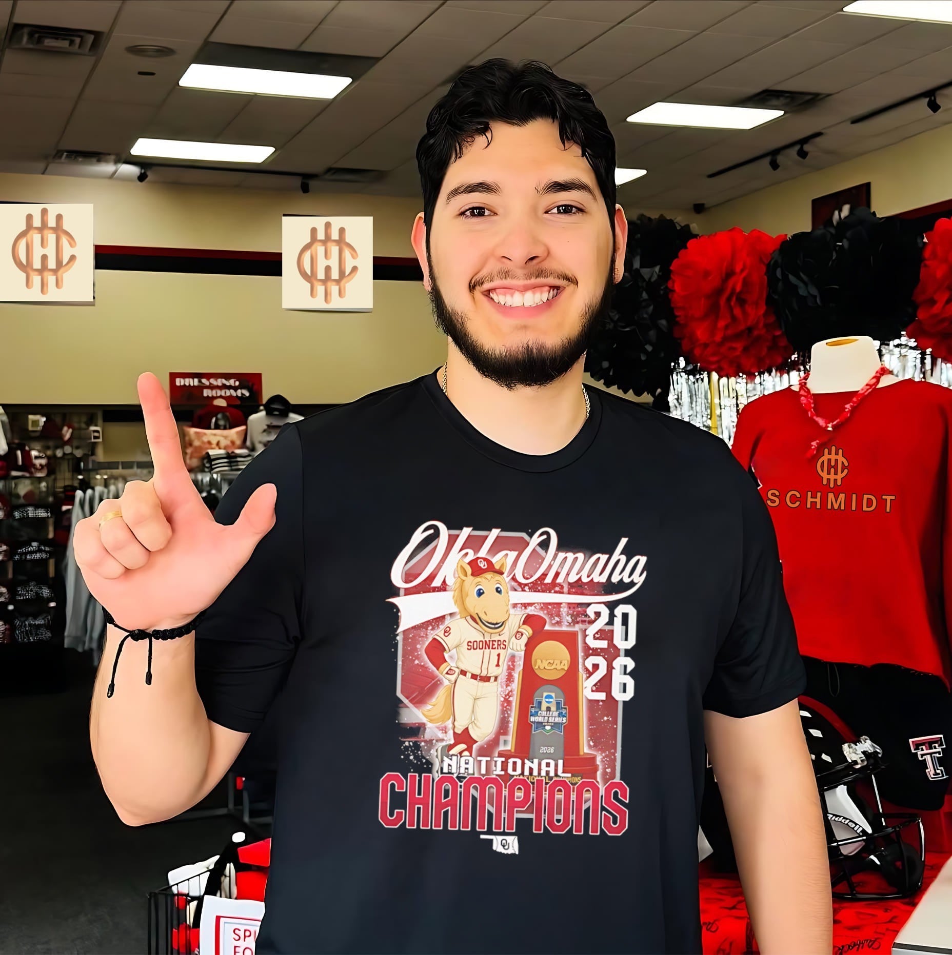 Oklahoma Sooners National Champions 2026 mascot shirt