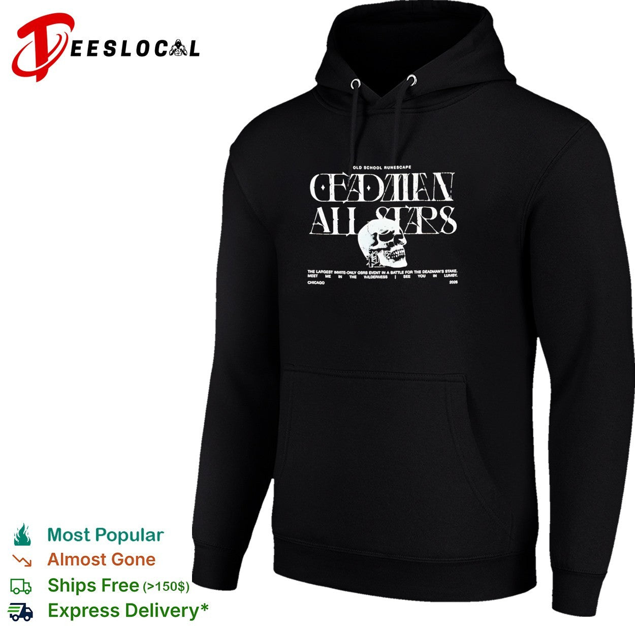 Old School Runescape Deadman All Stars Chicago 2026 shirt