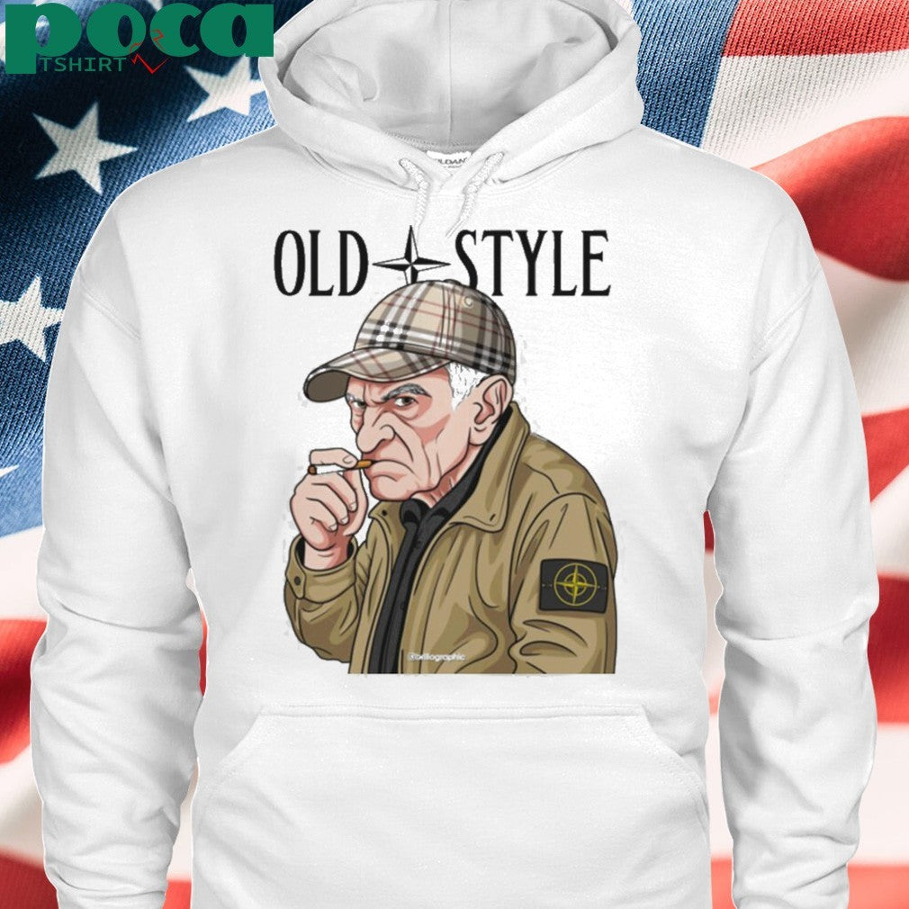 Old Style Man with Cap Graphic shirt