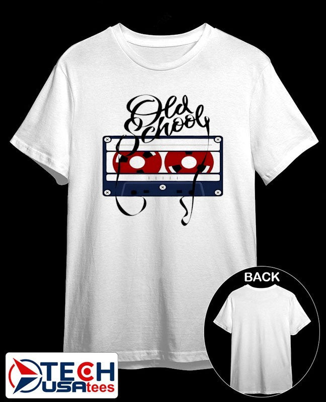 Old school cassette tape 90s 80s retro shirt