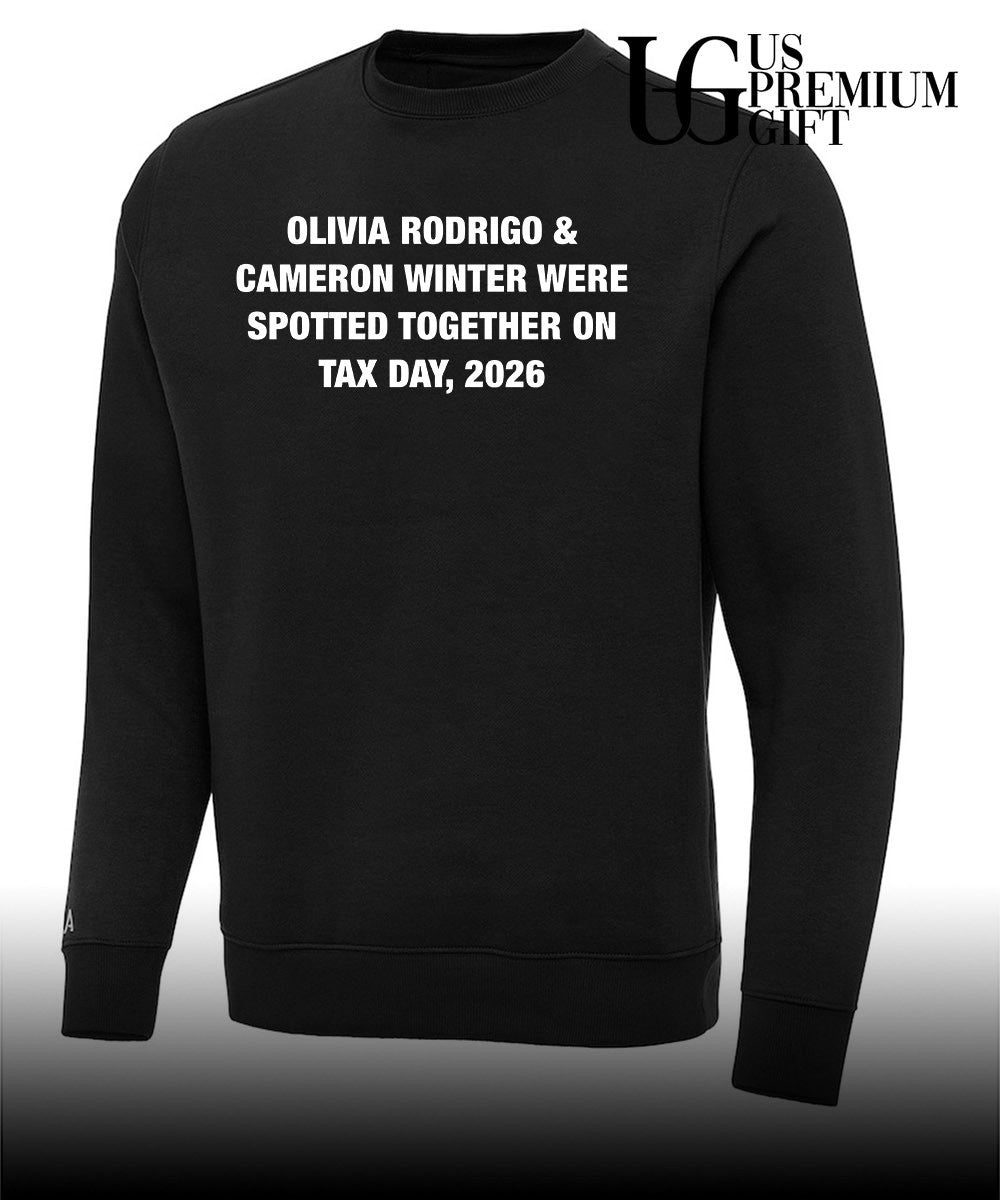 Olivia Rodrigo and Cameron Winter Were Spotted Together On Tax Day 2026 shirt