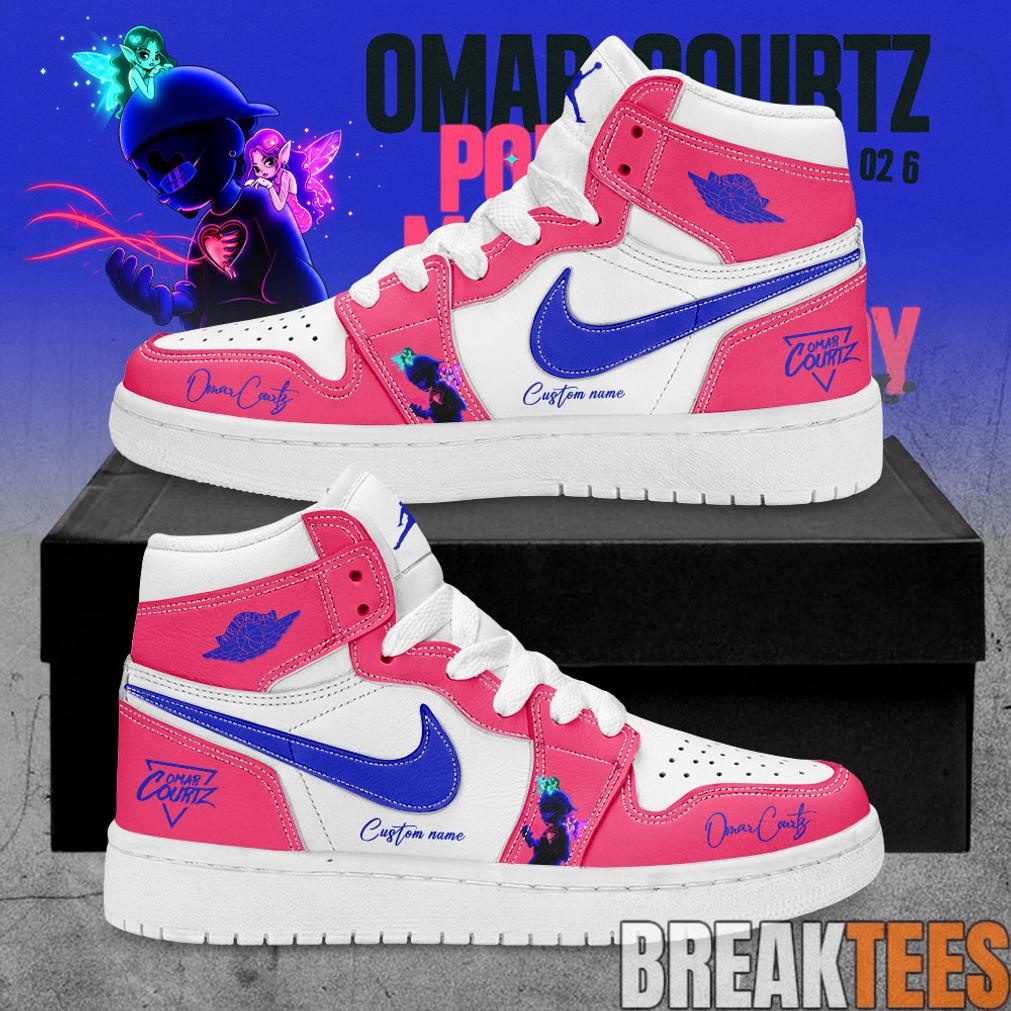Omar Courtz Por Si Mañana No Estoy Tour 2026 Signature Custom AJ1 Shoes