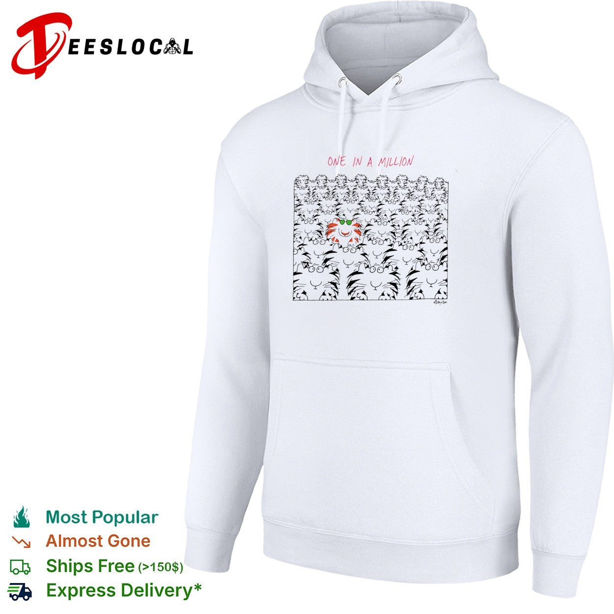 One in a million orange cat among cats shirt