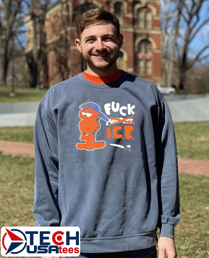 Orange Cat says fck ICE shirt