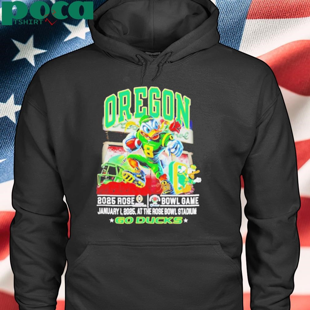 Oregon 2025 Rose Bowl game go Ducks mascot shirt