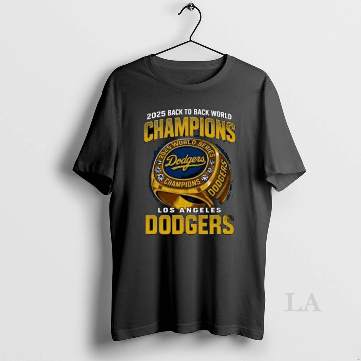 Original 2025 Back To Back World Champions La Dodgers Ring Gold