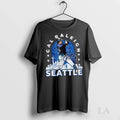 Original Cal Raleigh Seattle Gritty Skyline
