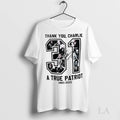 Original Charlie Kirk 31 Usa Freedom A True Patriot Signature