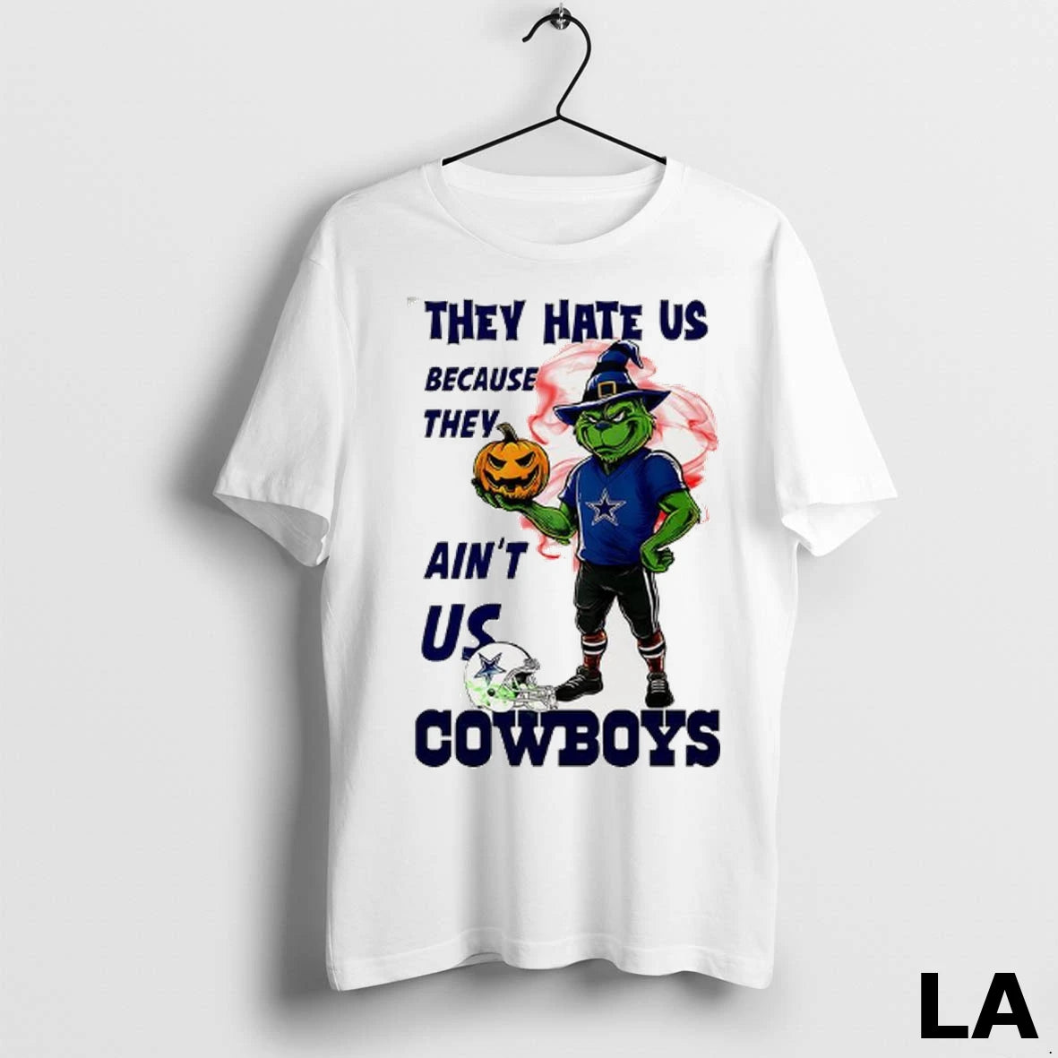 Original Grinch X Dallas Cowboys They Hate Us Because They Aint Us Cowboys Halloween