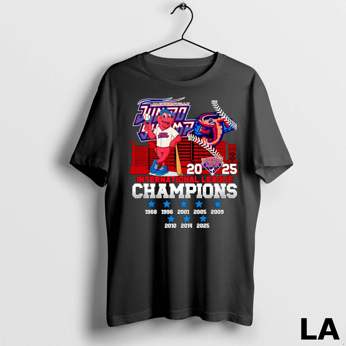 Original Jacksonville Jumbo Shrimp 2025 International League Champions Mascot
