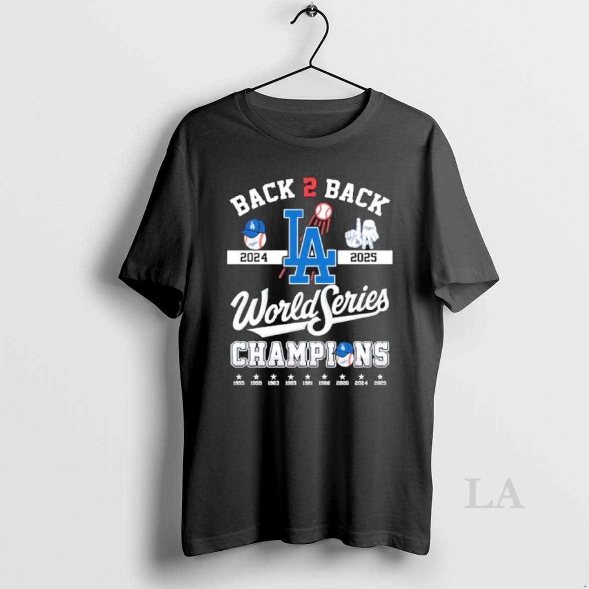 Original La Dodgers B2b World Champions
