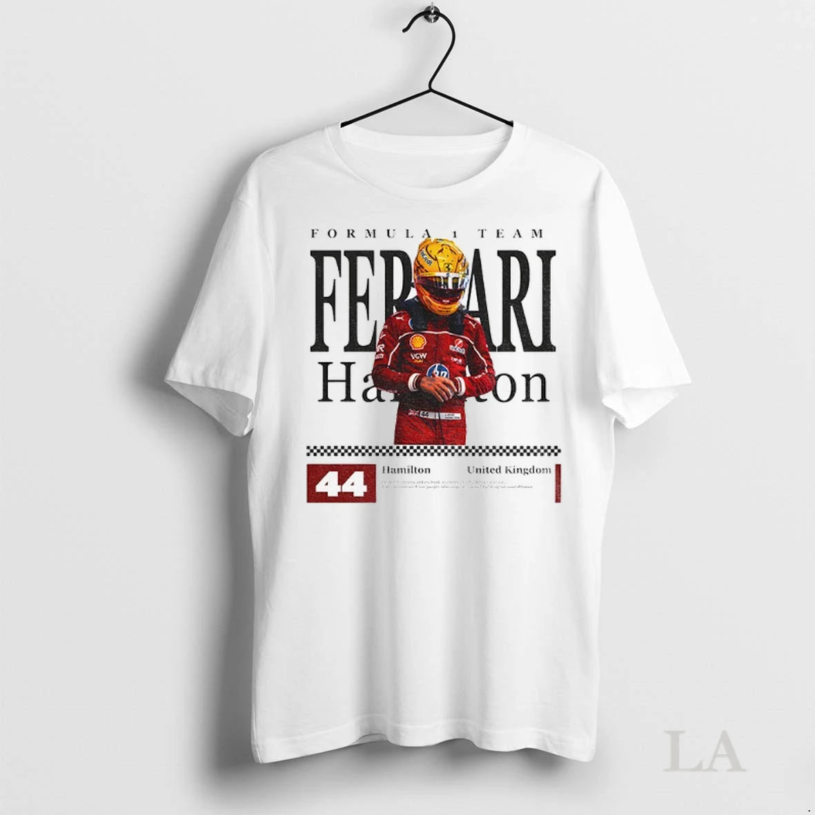 Original Lewis Hamilton Ferrari Formula 1 Team United Kingdom 44