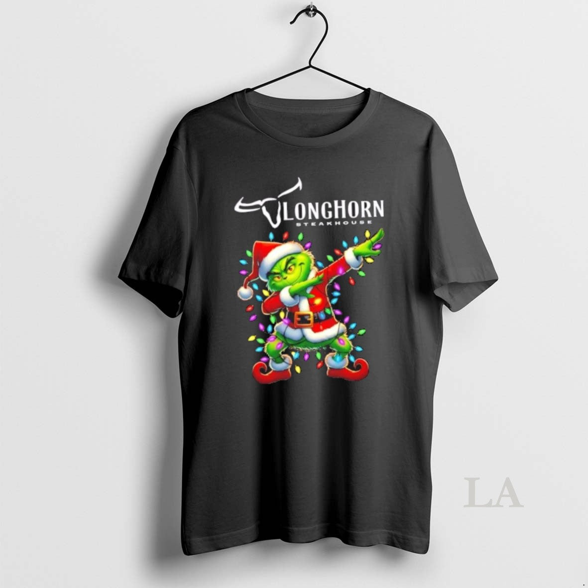 Original Longhorn Steakhouse Grinch Dabbing Merry Christmas