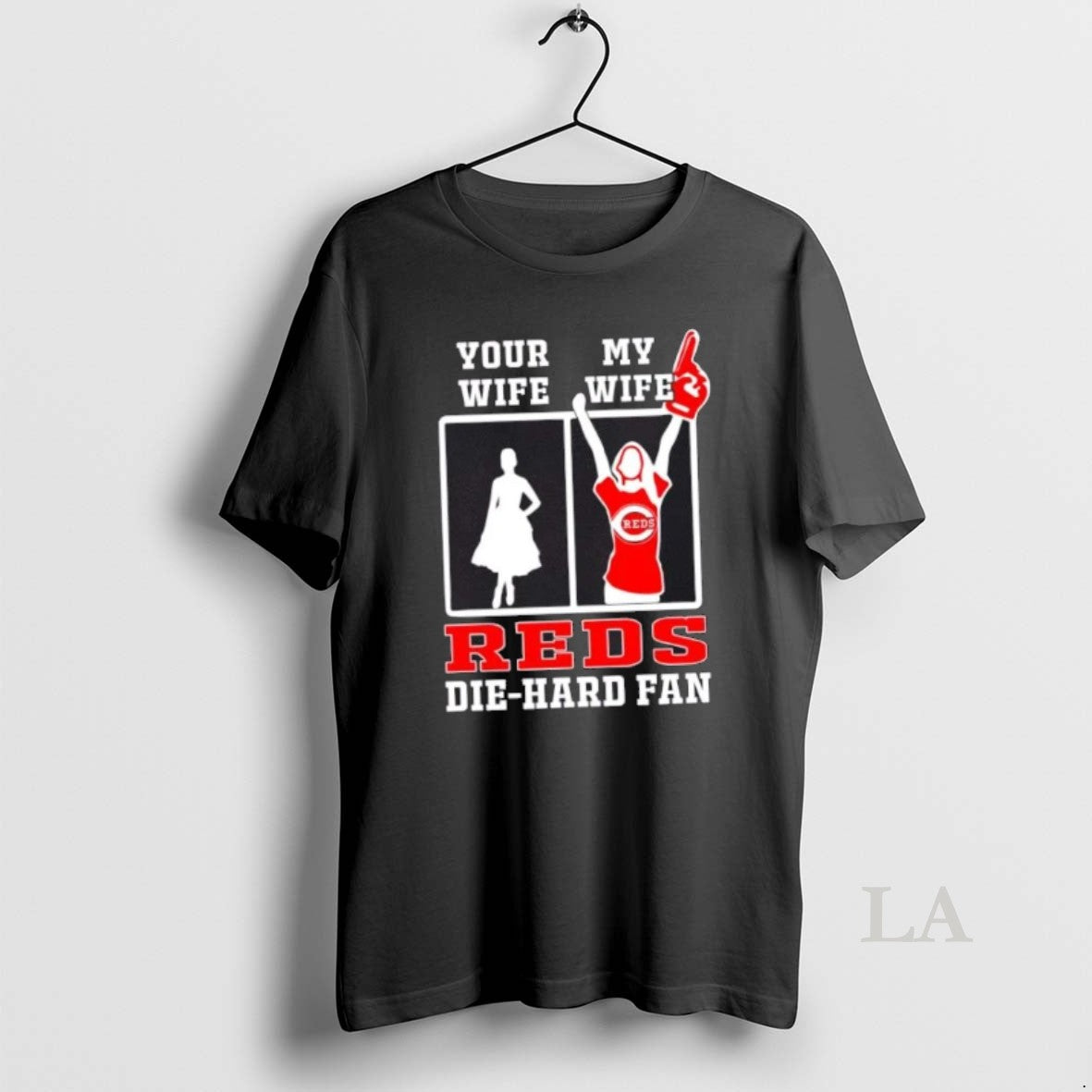 Original My Wife Cincinnati Reds Baseball Die Hard Fan
