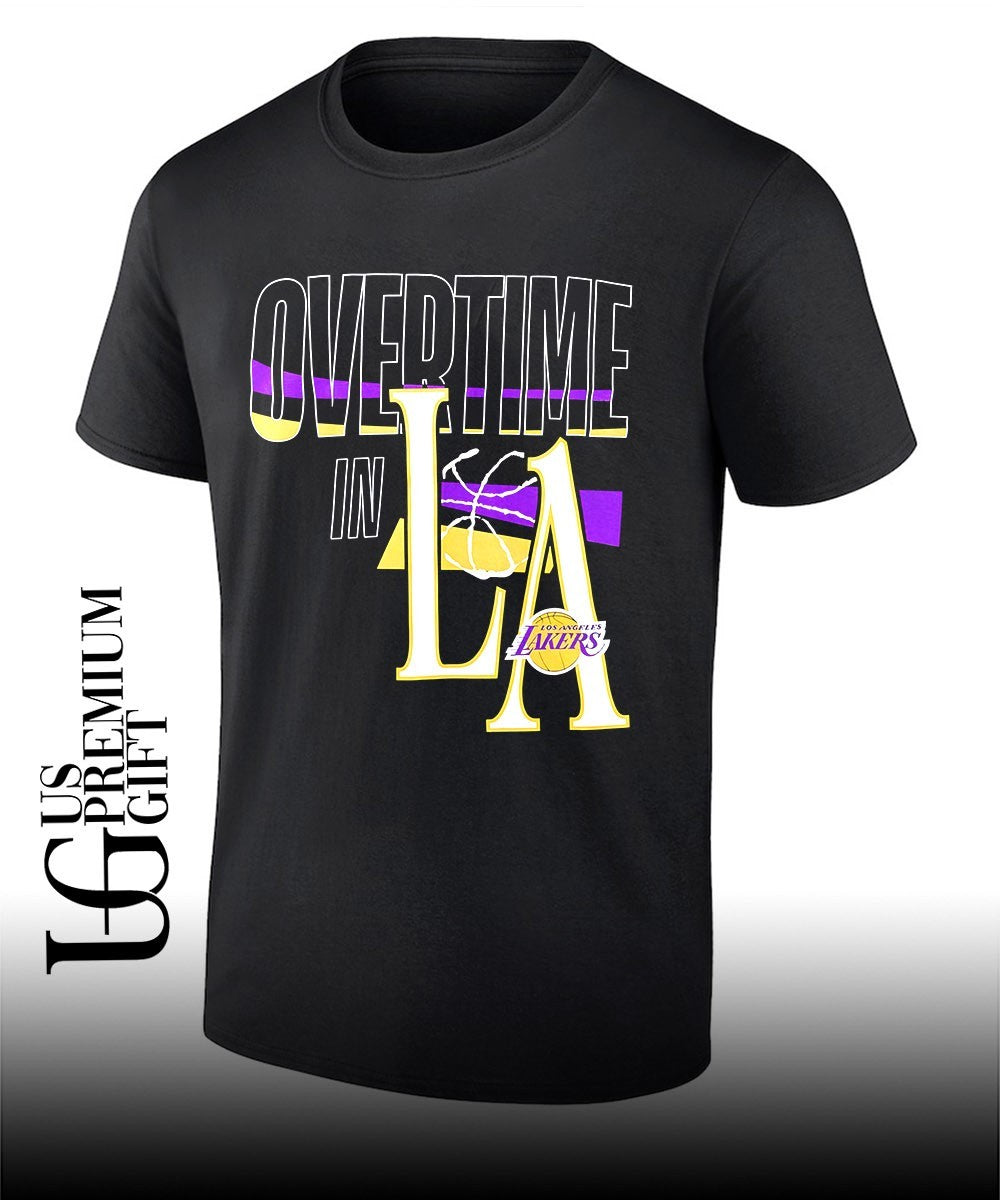 Overtime in Los Angeles Lakers basketball shirt