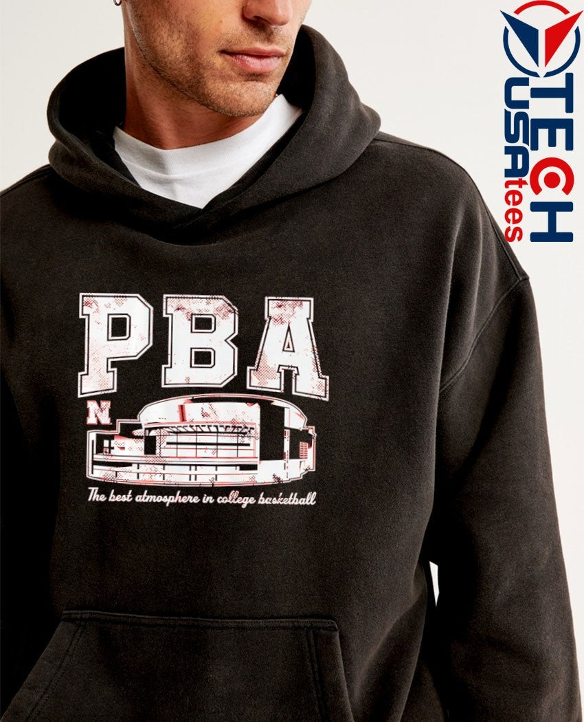 PBA Nebraska Cornhuskers the best atmosphere in college basketball shirt