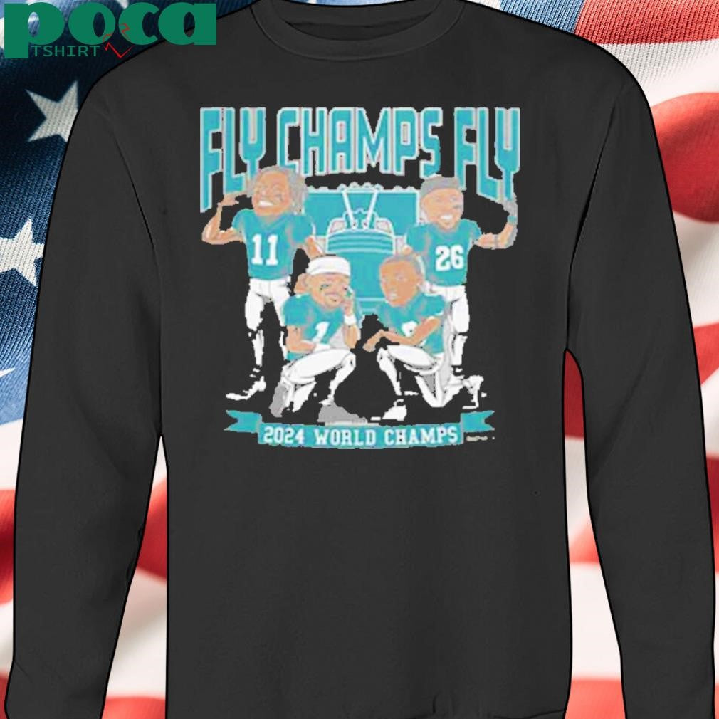 PHILADELPHIA FOOTBALL 2024 WORLD CHAMPIONS CARICATURES SHIRT
