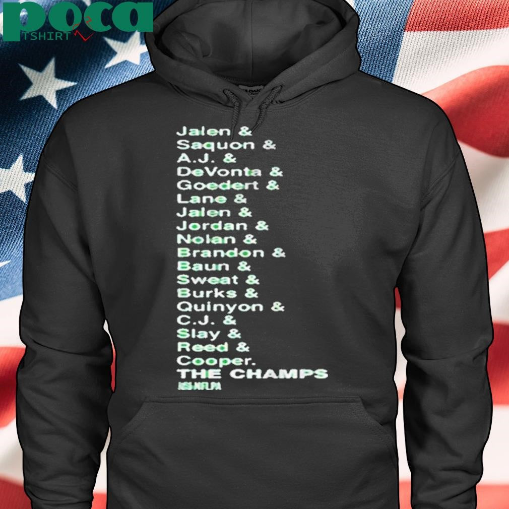 PHILADELPHIA FOOTBALL THE CHAMPS LIST 2025 SHIRT