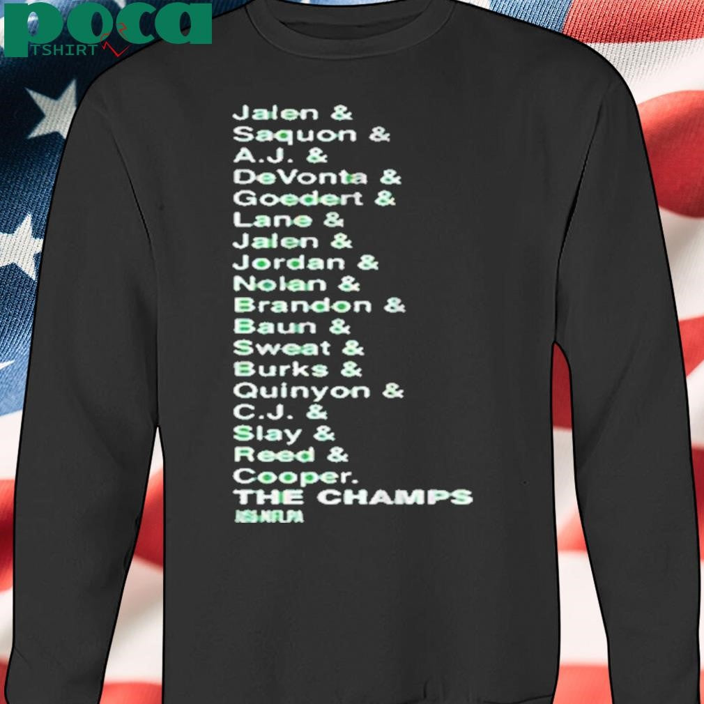 PHILADELPHIA FOOTBALL THE CHAMPS LIST 2025 SHIRT