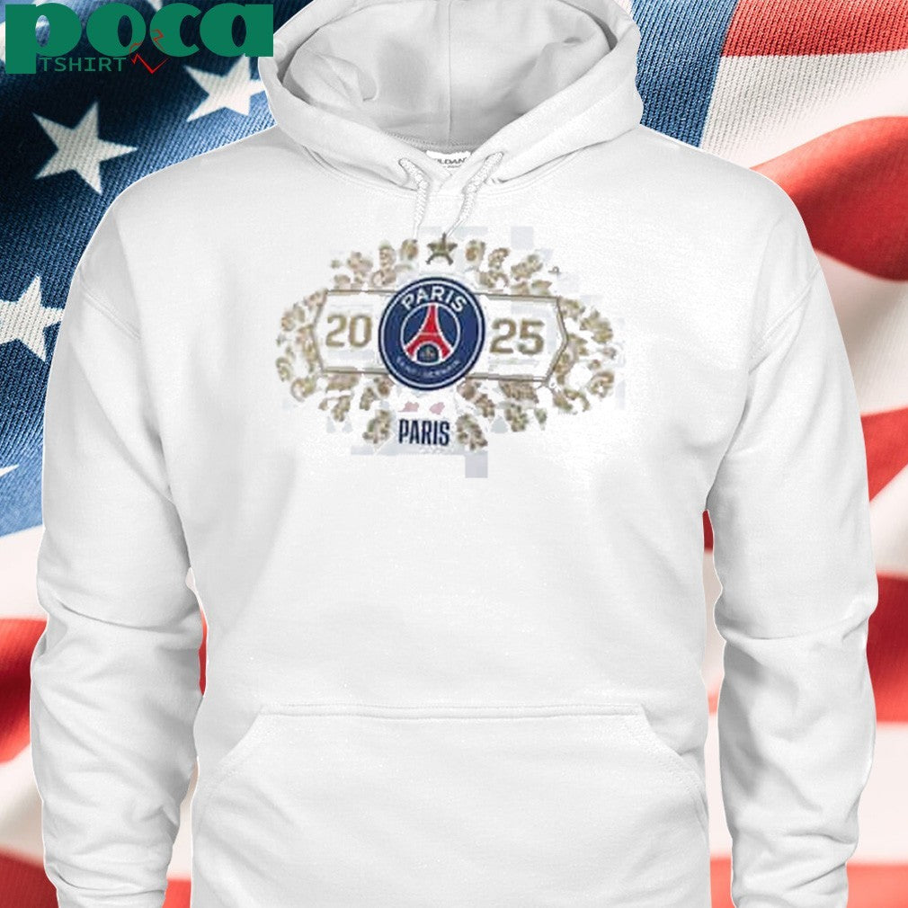 PSG European Champions Jersey Roster Graphic T-Shirt