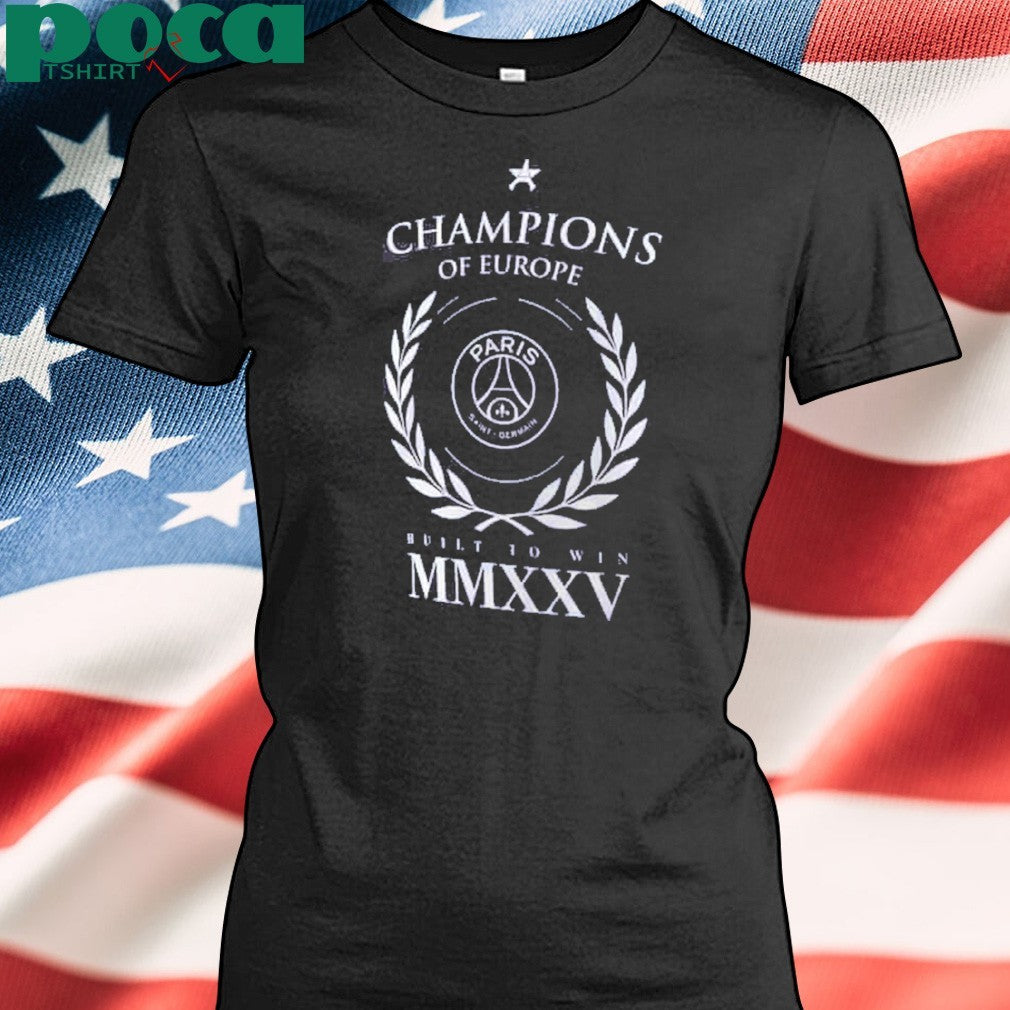 PSG European Champions Numerals Graphic T-Shirt