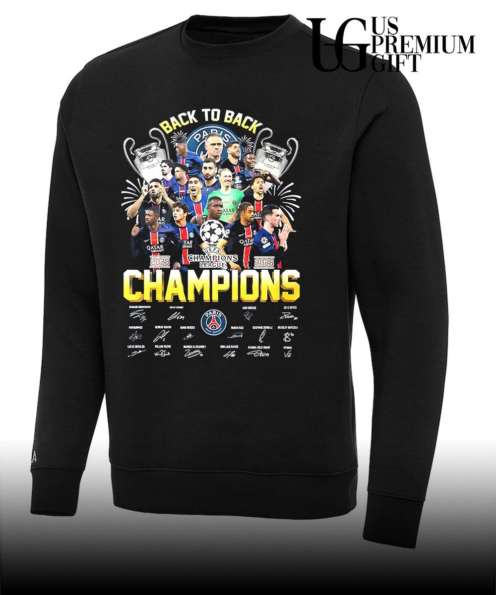 PSG Paris Saint Germain Special UEFA Champions of Europe 2026 signature shirt