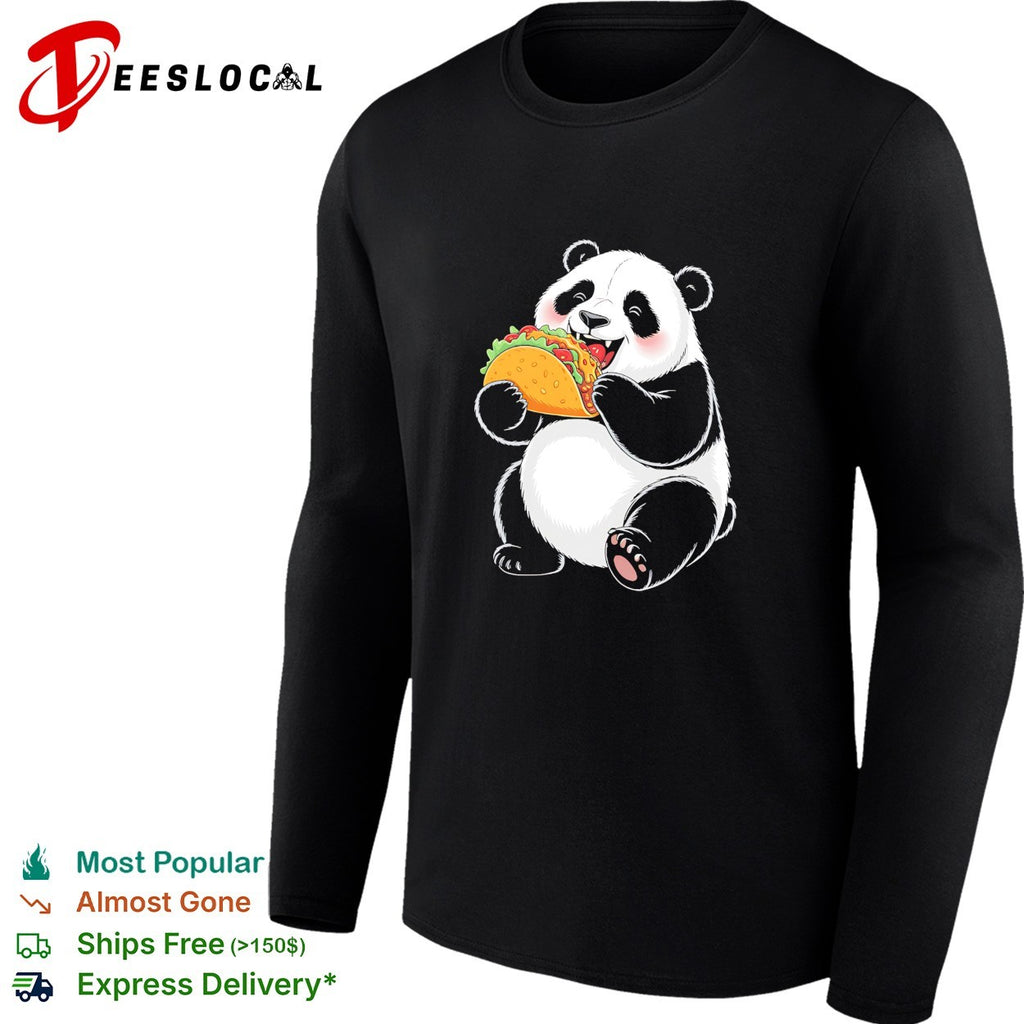 Panda eating taco shirt
