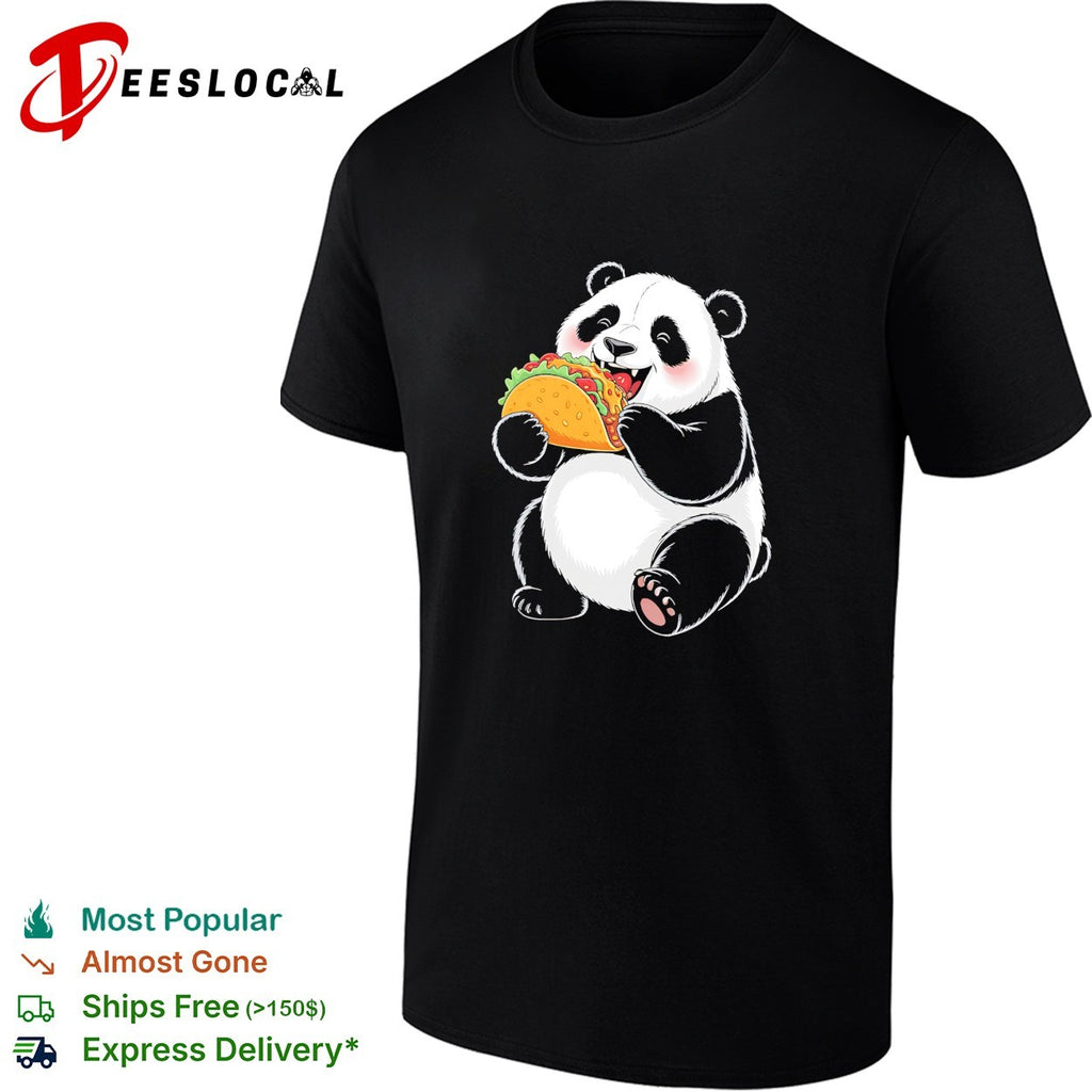 Panda eating taco shirt