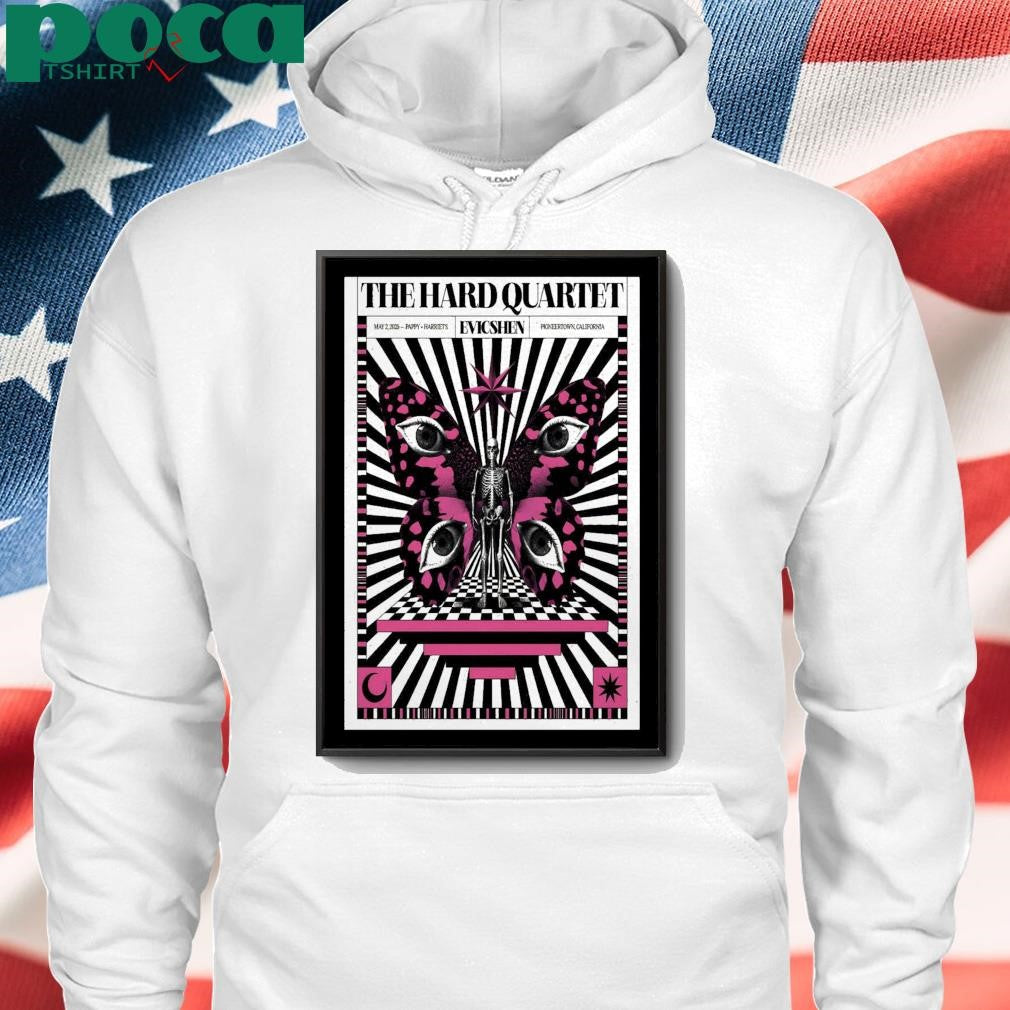Pappy + Harriet’s Pioneertown, CA Event THE HARD QUARTET May 2, 2025 Poster shirt
