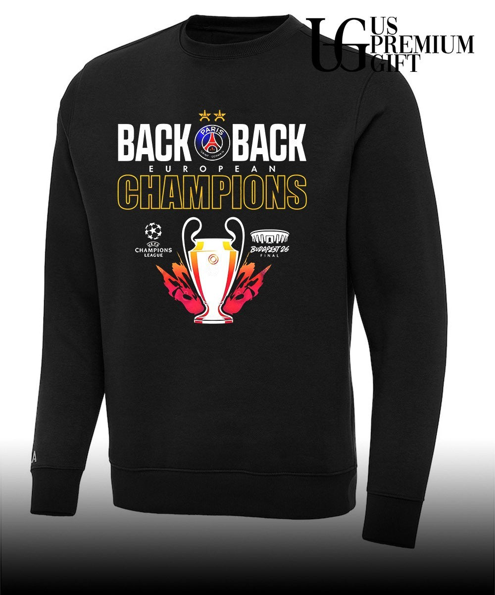 Paris Saint-Germain back to back UEFA Champions 2026 trophy shirt