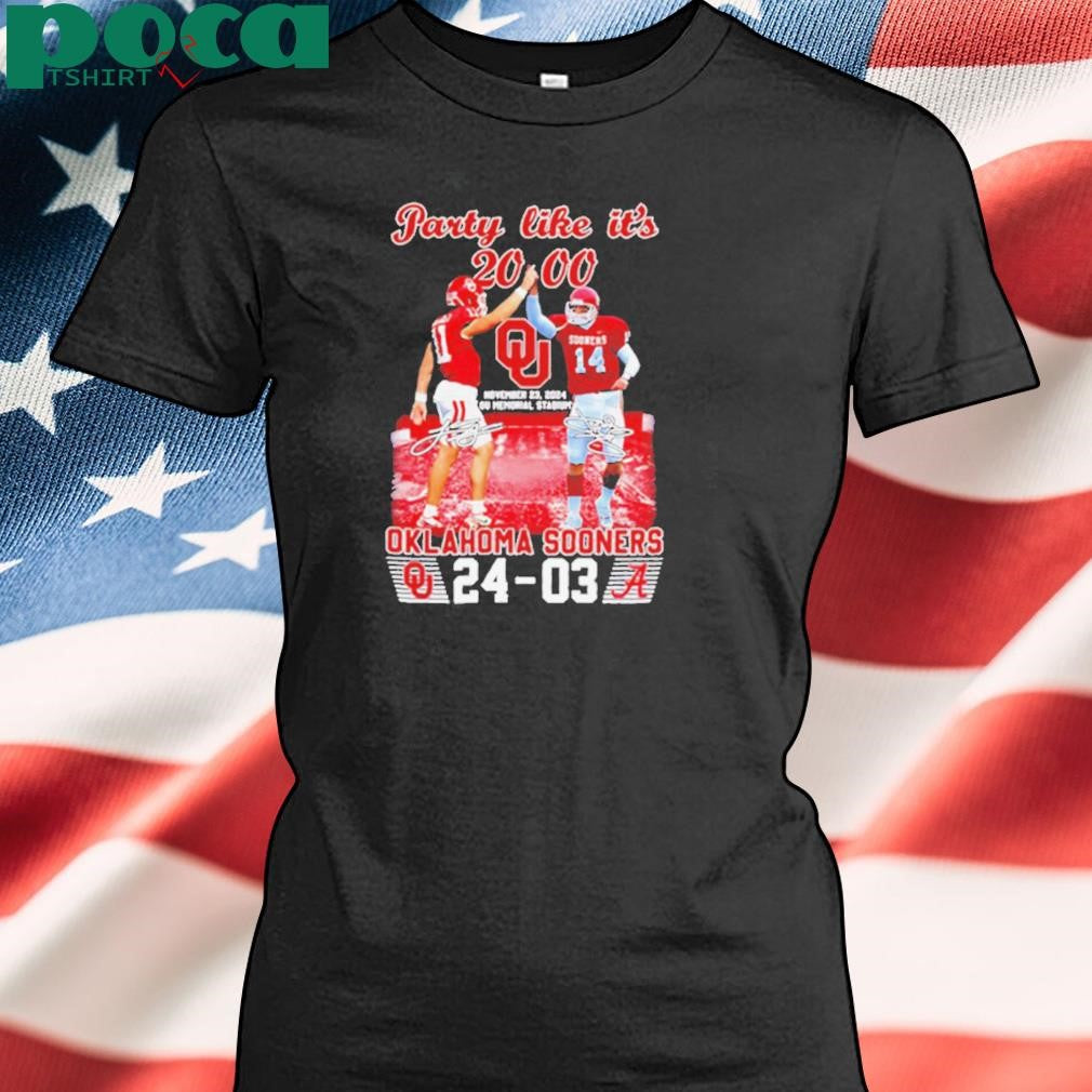 Party like it’s 2000 Oklahoma Sooners shirt