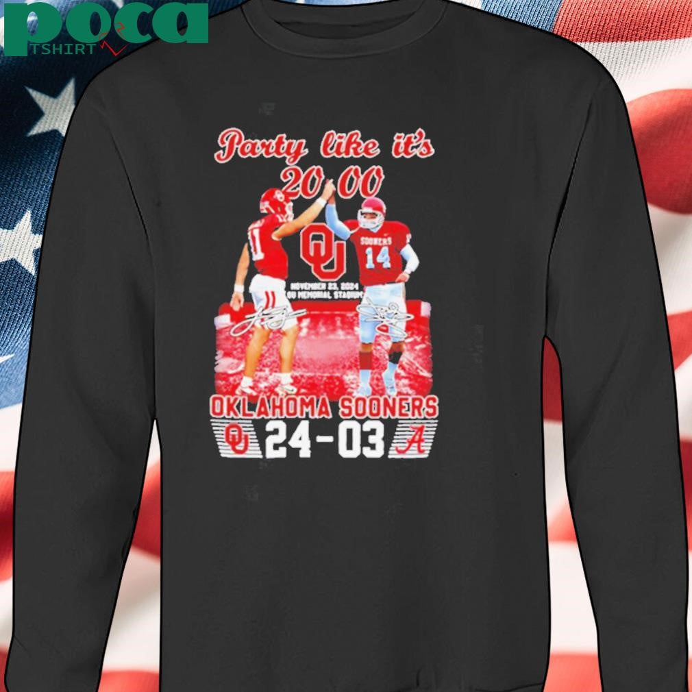 Party like it’s 2000 Oklahoma Sooners shirt