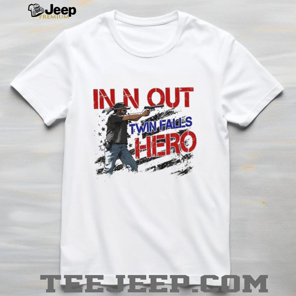 Patriotic USA Second Amendment In N Out Twin Falls Hero shirt