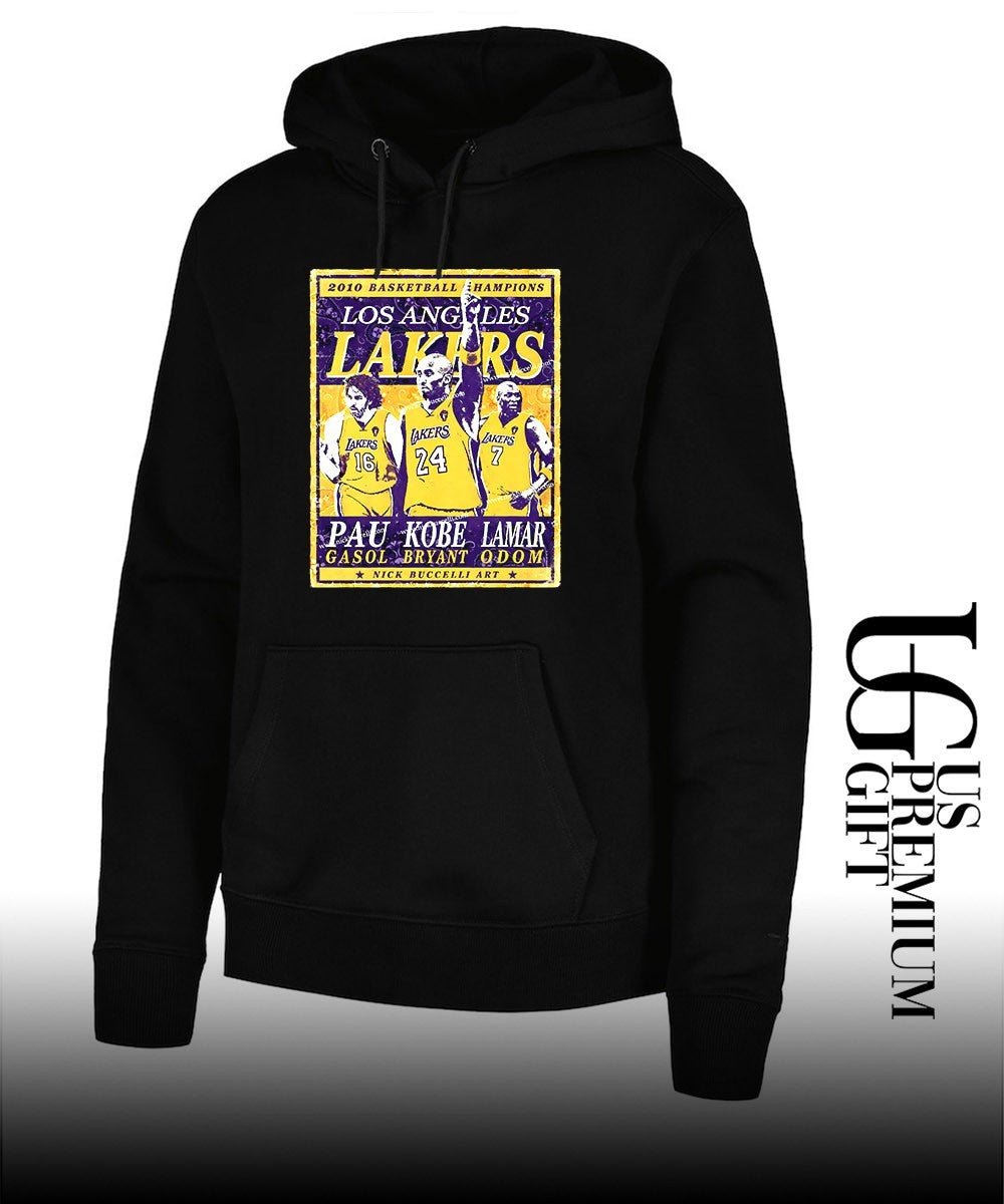 Pau Gasol Kobe Bryant and Lamar Odom Los Angeles Lakers 2010 NBA Champions shirt
