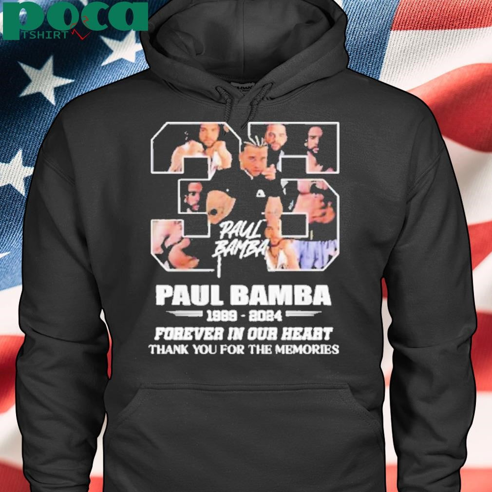 Paul Bamba 35 Years 1989-2024 Forever In Our Heart Shirt