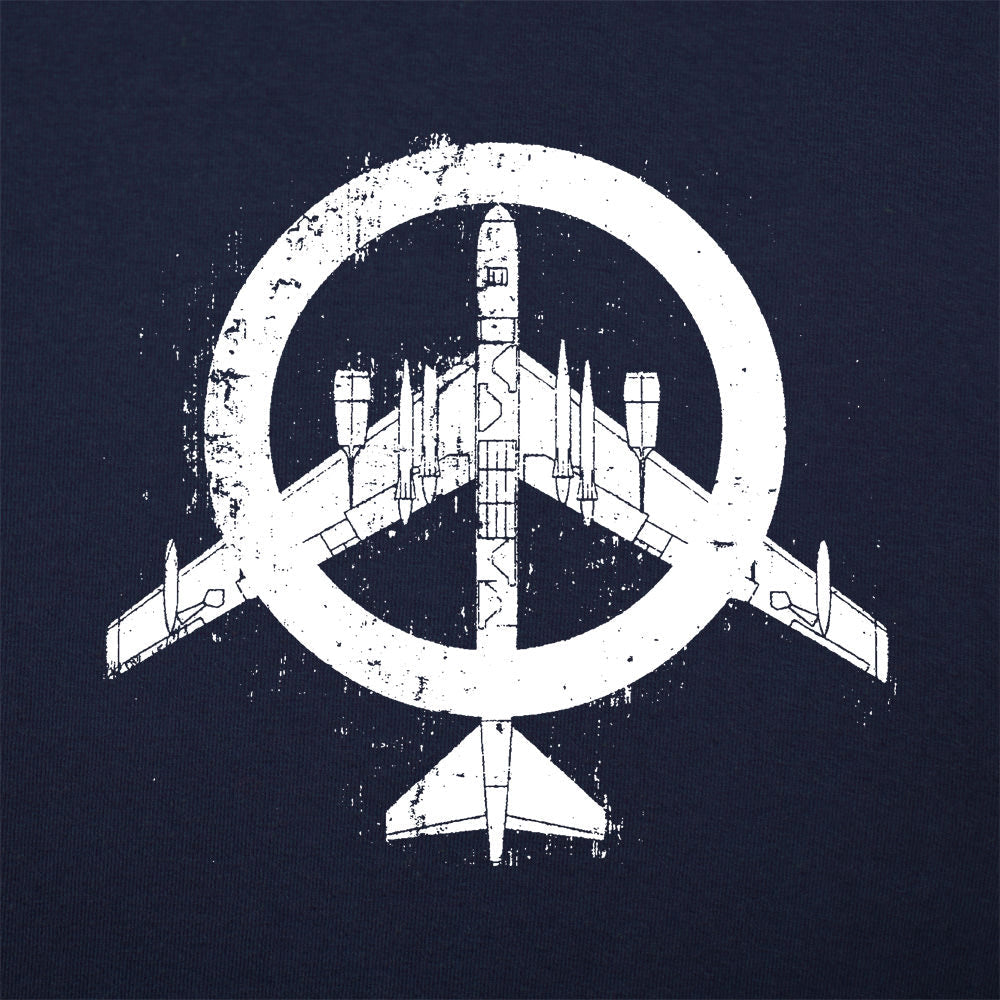 Peace Bomber Fighter Jet Peace Sign