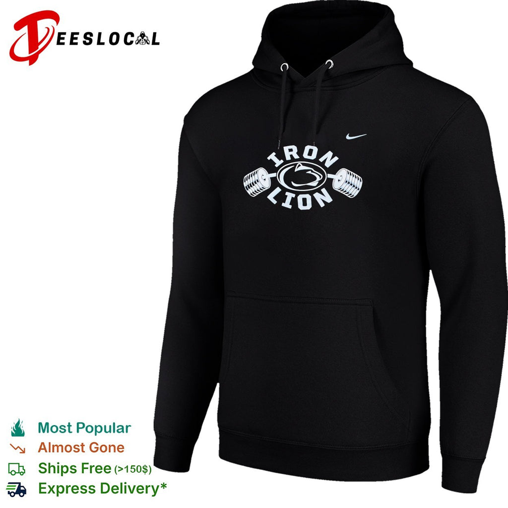 Penn State Iron Lion barbell logo shirt