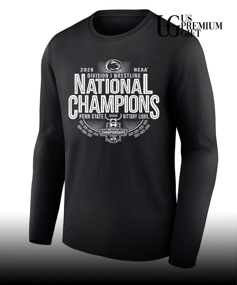 Penn State Nittany Lions 2026 NCAA Wrestling National Champions 14-Time Champions shirt