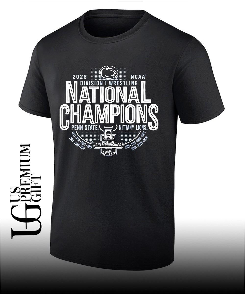 Penn State Nittany Lions 2026 NCAA Wrestling National Champions 14-Time T-shirt