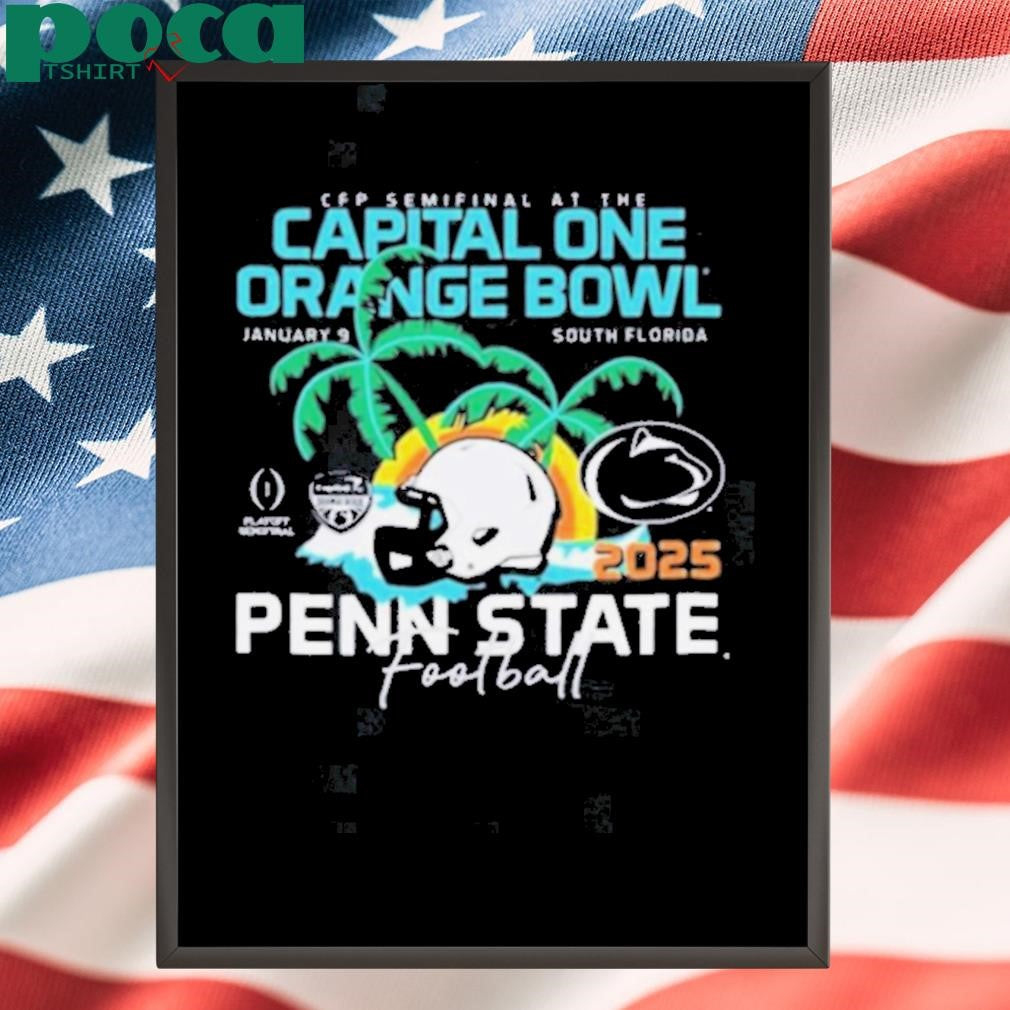 Penn State Nittany Lions Football 2025 Capital One Orange Bowl Bound January 9 South Florida Shirt