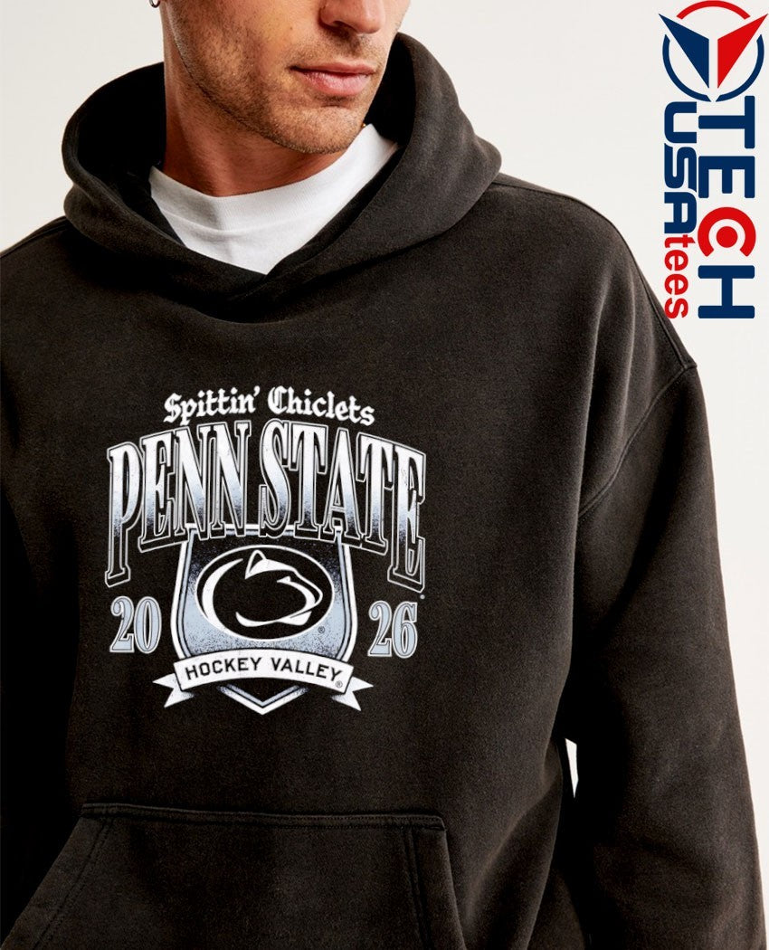 Penn State Nittany Lions Hockey x Spittin Chiclets 2026 logo shirt