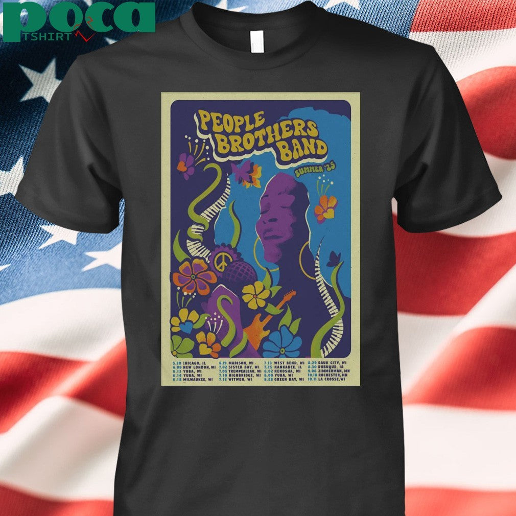 People Brothers Band 2025 Summer Tour Poster Shirt