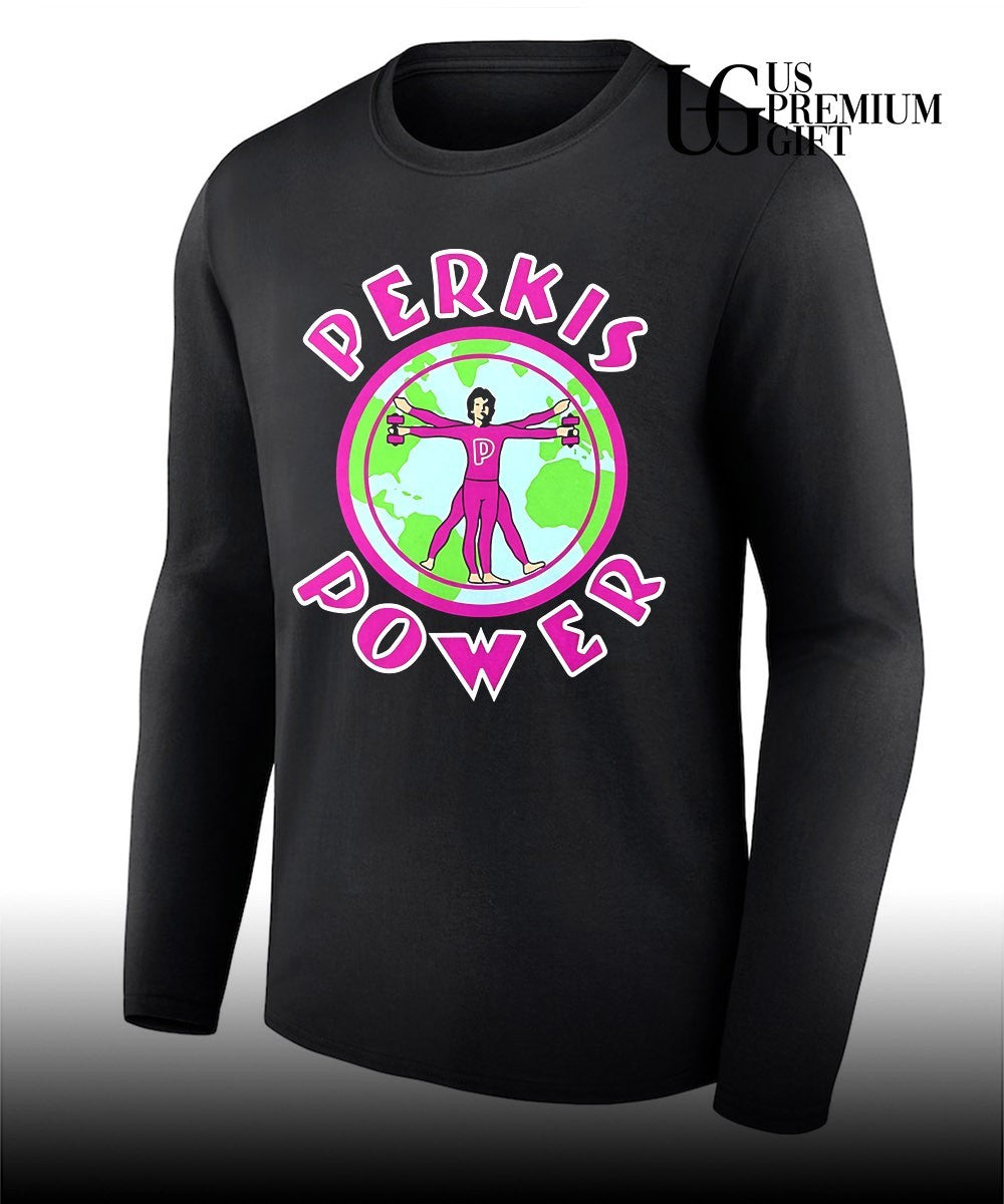 Perkis Power Vitruvian Man Globe shirt