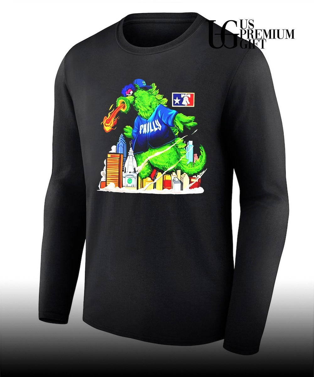 Phanatic Philadelphia Phillies Godzilla mascot shirt
